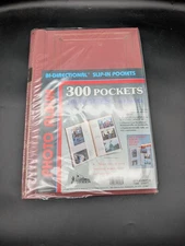 LE MEMO PHOTO ALBUM BURGANDY HOLDS 300 PHOTOS 4×6 NEW