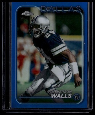 2024 Topps Chrome #55 Everson Walls Blue Refractor #/150