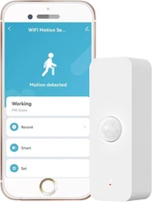WiFi PIR Motion Sensor: Smart Indoor Detector, Alerts & Records, Battery