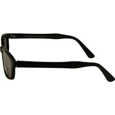 X KD's Sunglasses Original Biker Shades Motorcycle Black Silver Mirror 11010 - Bild 3 von 3