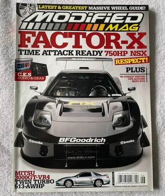 Modified Mag - Factor-X Time Attack Ready 750HP NSX Magazine June 2008