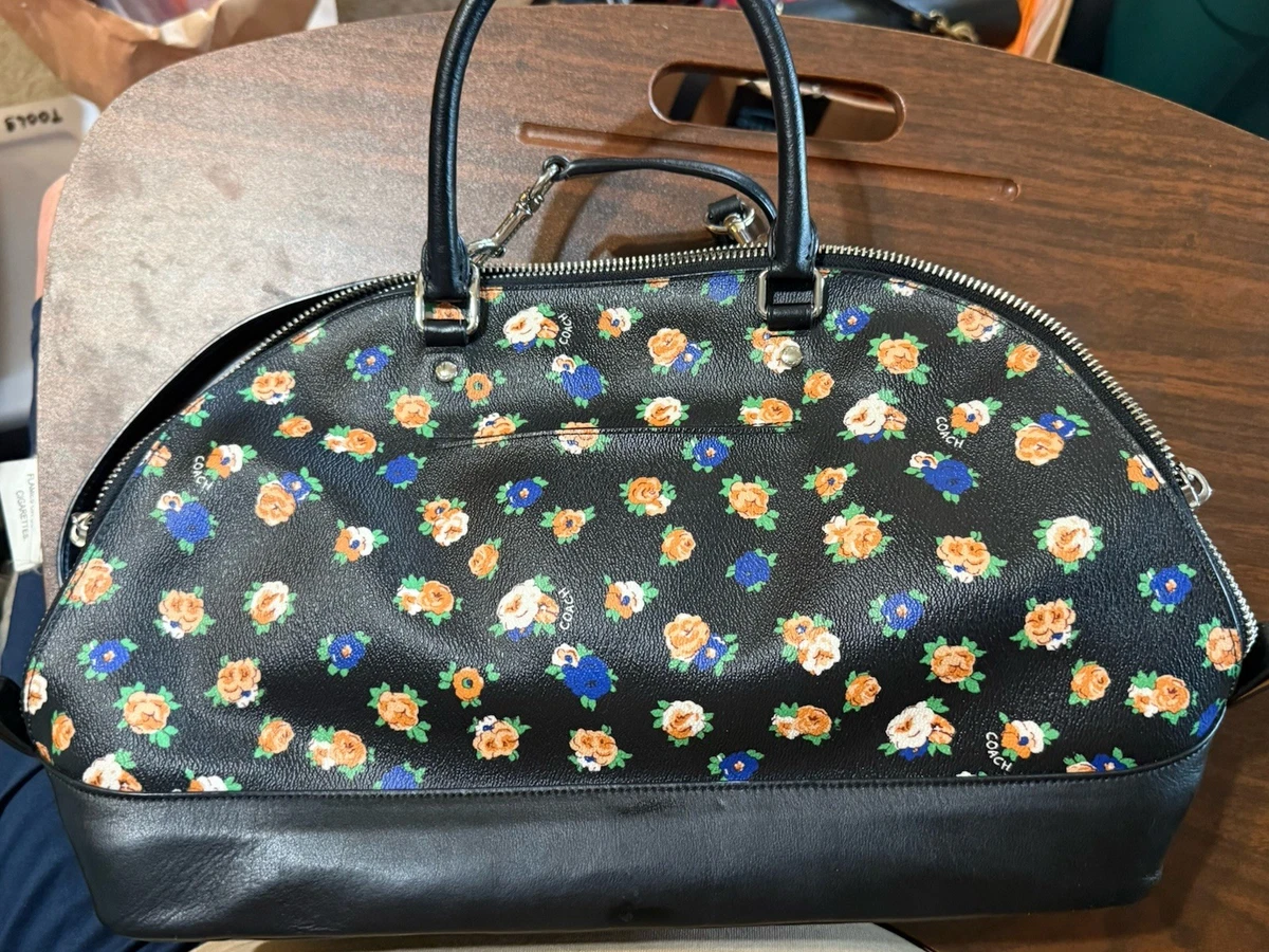 バッグ COACH Domed Floral Satchel Hand Bag Coach Dome Satchel/Top Handle Bag Floral Bags & Handbags for Women