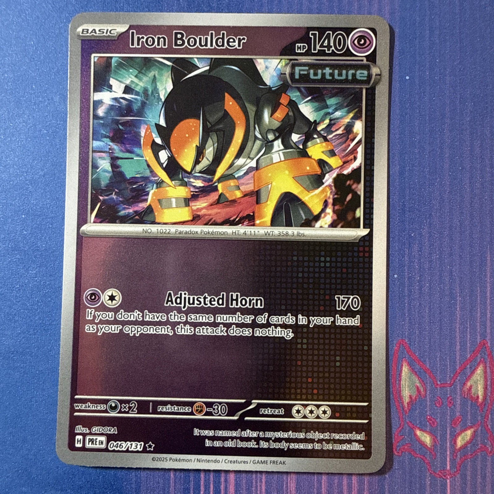 Prismatic Evolutions - NM - Iron Boulder 046/131 Reverse Holo (US Seller