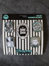 Disney Haunted Mansion Leota Hatbox Gracey 55th 4 Pin Set Limited Edition 5000
