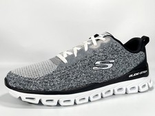 Image of Skechers Glide-Step Sport Men's White/Black Trainers Size 11 Brand New RRP £85