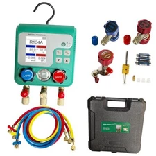 Professional Digital HVAC Manifold Gauge Set Refrigerant Gauge Diagnostic Tool 