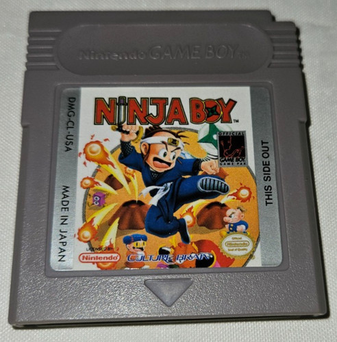 Ninja Boy Nintendo Gameboy Genuine USA Game boy Working Cartridge Clean 1990 GB