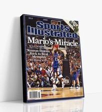 Kansas Autograph SI Canvas - Mario Chalmers - Marios Miracle