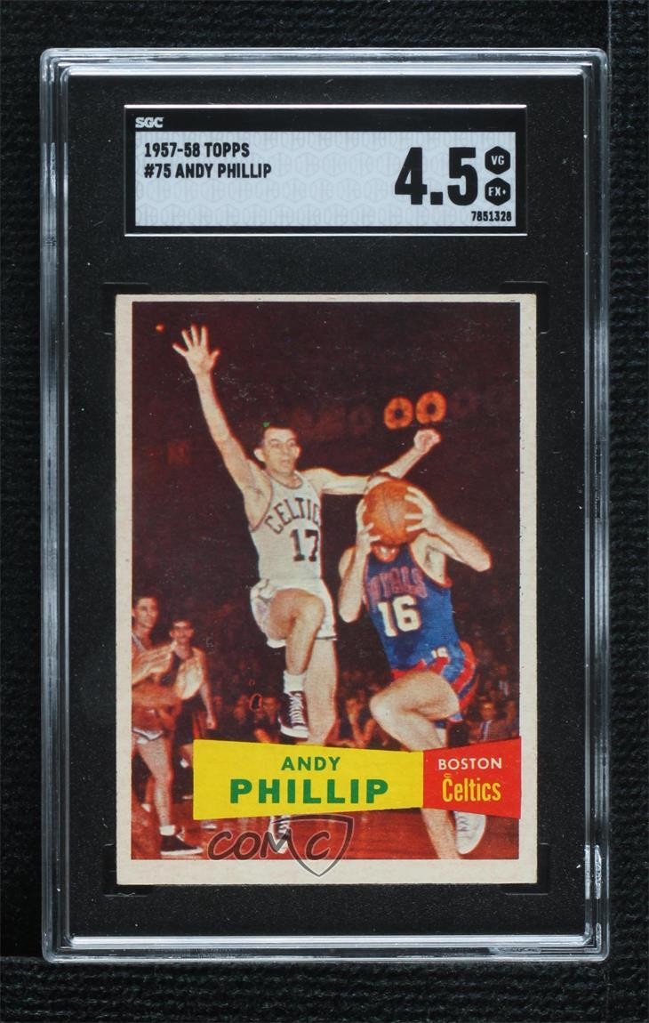 1957-58 Topps Andy Phillip #75 SGC 4.5 HOF 0ti4