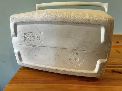 Vintage 1984 OSCAR BY COLEMAN 16 qt GREEN & WHITE COOLER MODEL 5274 MADE IN USA - Picture 10 of 10