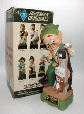 *IN BOX* HOFFMAN MR. LUCKY SERIES MR. TOURIST DECANTER W/MUSIC BOX & TAGS
