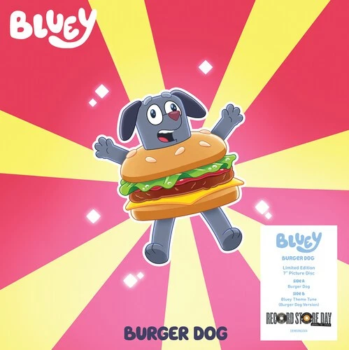 Bluey - Burger Dog / Bluey Theme Tune (Burger Dog Version) - Limited Picture Dis
