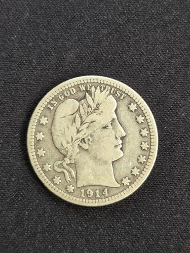 1914 Barber Quarter - Fine Condition