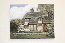 VTG OOAK Original NIKI JOHNSON oil Painting –Hampton Cottage 11x13