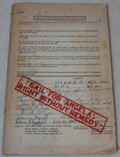 Bail For Angela: Right Without Remedy 1971 Petition for Angela Davis Rare Book