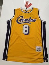 Headgear Classici Maglia Kobe Bryant #8 Crenshaw Lakers Uomo XL Nuovo Con Tag