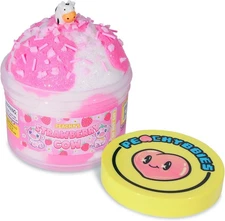 Peachybbies Strawberry Cow Cloud Slime - Made in USA Premium, 100%... 