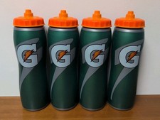 Gatorade Squeeze Gatorskin Sports Water Bottle Athlete 32oz Green Lot Of 4 New