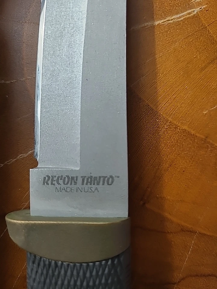 De colección Cold Steel Recon Tanto Ventura, California EE. UU. Con Funda de Cuero Foto 3 de 4