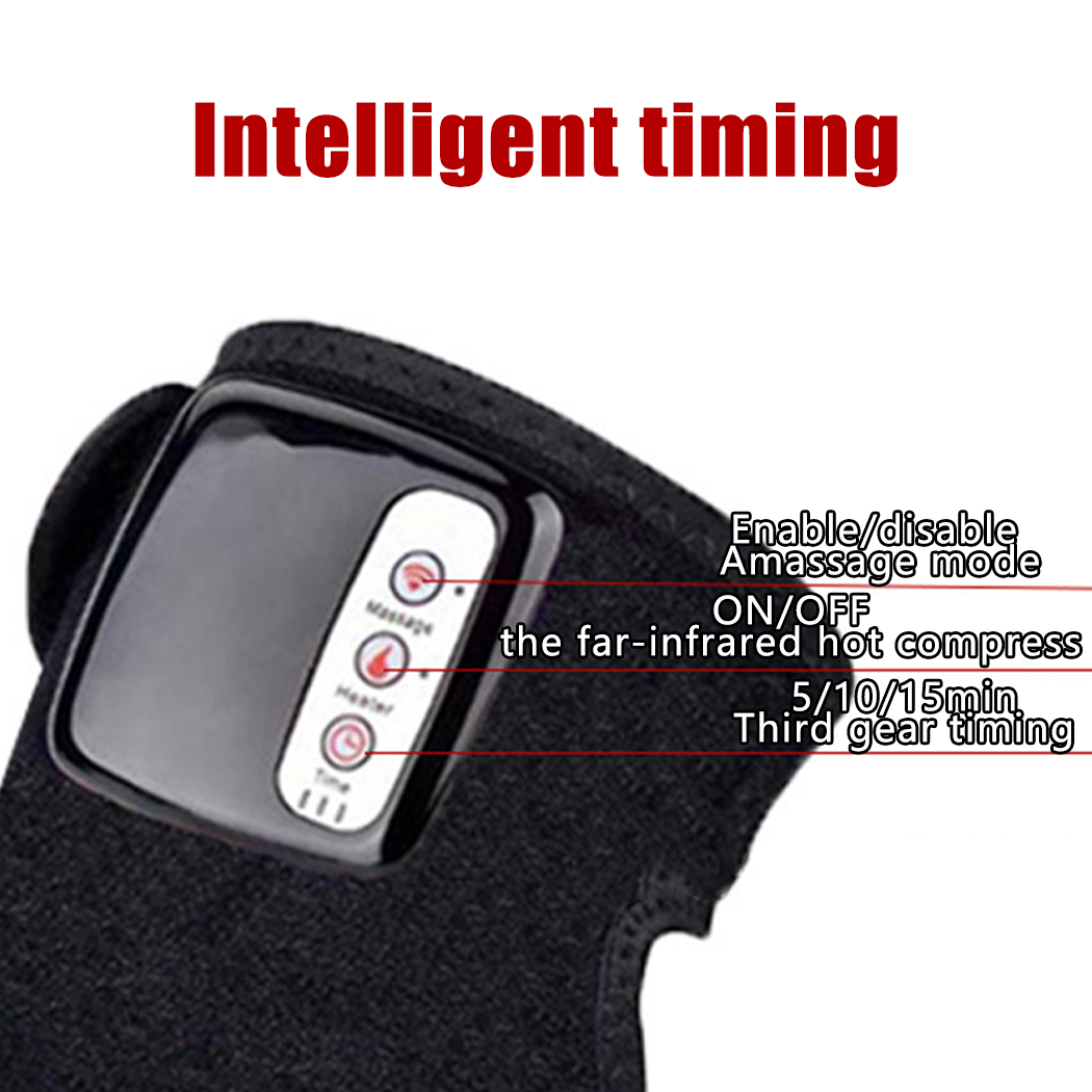 Electric Heating Vibration Knee Joint Pad Legs Massager Therapy