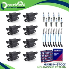 8 Ignition Coil & Wires & 8 ACDelco Iridium Spark Plug fit Chevrolet GMC UF413