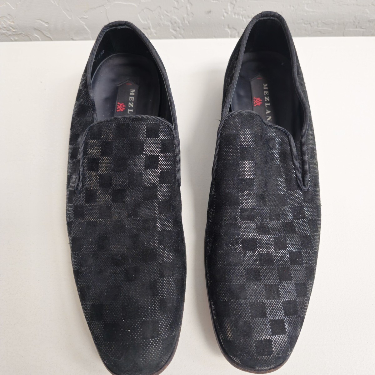 Mezlan Boheme II Black Embossed Glazed Suede Loafer Size 10 Mezlan Boheme II Black Leather Loafers Size 11 Handmade in  main image 3