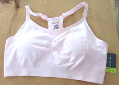 Tek Gear Sports Bra - Light Support Size 4X Solid Pink NEW with TAGS ATTached