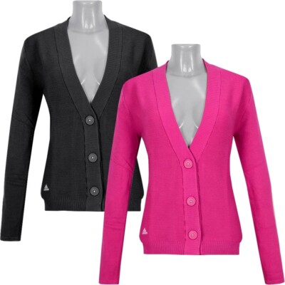 Adidas Cardigan Damen Strickjacke Business Pullover Jacke ADIDAS DAMEN STRICKJACKE Cardigan Strick Pullover Bolero