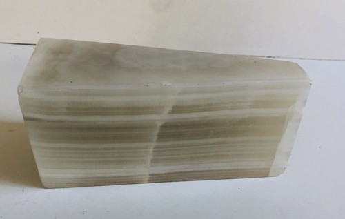 Polished stone paper weight doorstop Weighs 2 lbs. 14 oz. - Picture 5 of 7