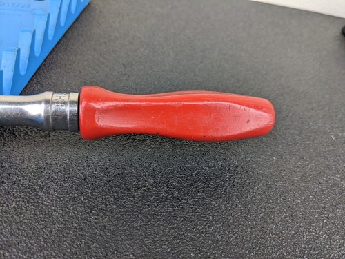 #bj649 Snap On Tools FHLFD80 3/8 Flex Head Ratchet Hard Handle - RED - Picture 8 of 14