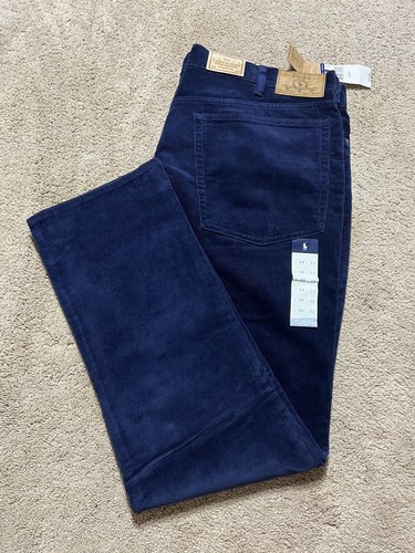 Polo RALPH LAUREN Mens 40x32 Navy Varick Slim Straight Cordury Pants NWT - Picture 7 of 8