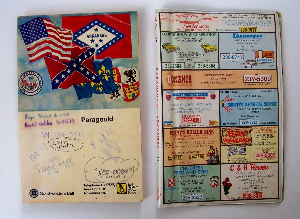 1979 Paragould Arkansas Telephone Directory Phone Book with Cover