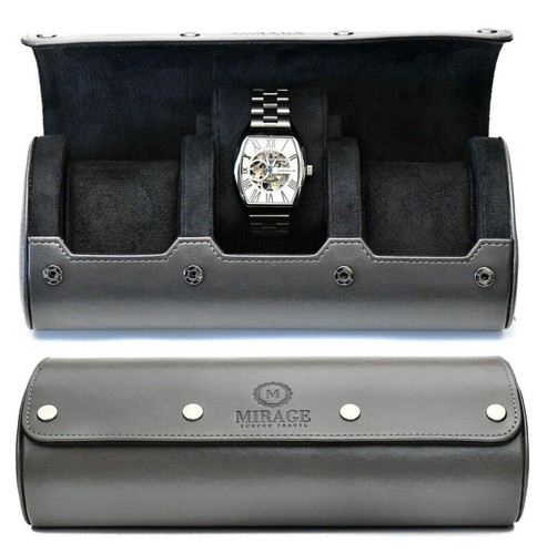 Watch Travel Case Leather Watch Case For Men Travel Watch Roll Case (VARIATIONS) - Picture 27 of 440