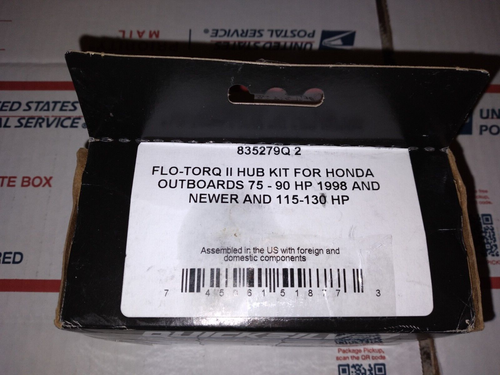 Mercury Quicksilver Flo Torq 2 Hub Kit 835279Q2 Honda 75-90HP 98 &up and 115-130 - Imagen 1 de 6