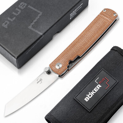 Böker Plus Tenshi Japanisches Taschenmesser Micarta VG-10 Liner Lock   01BO327