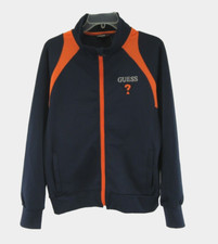 GUESS JEANS Women's Athletic Navy Jacket Zip Front A217