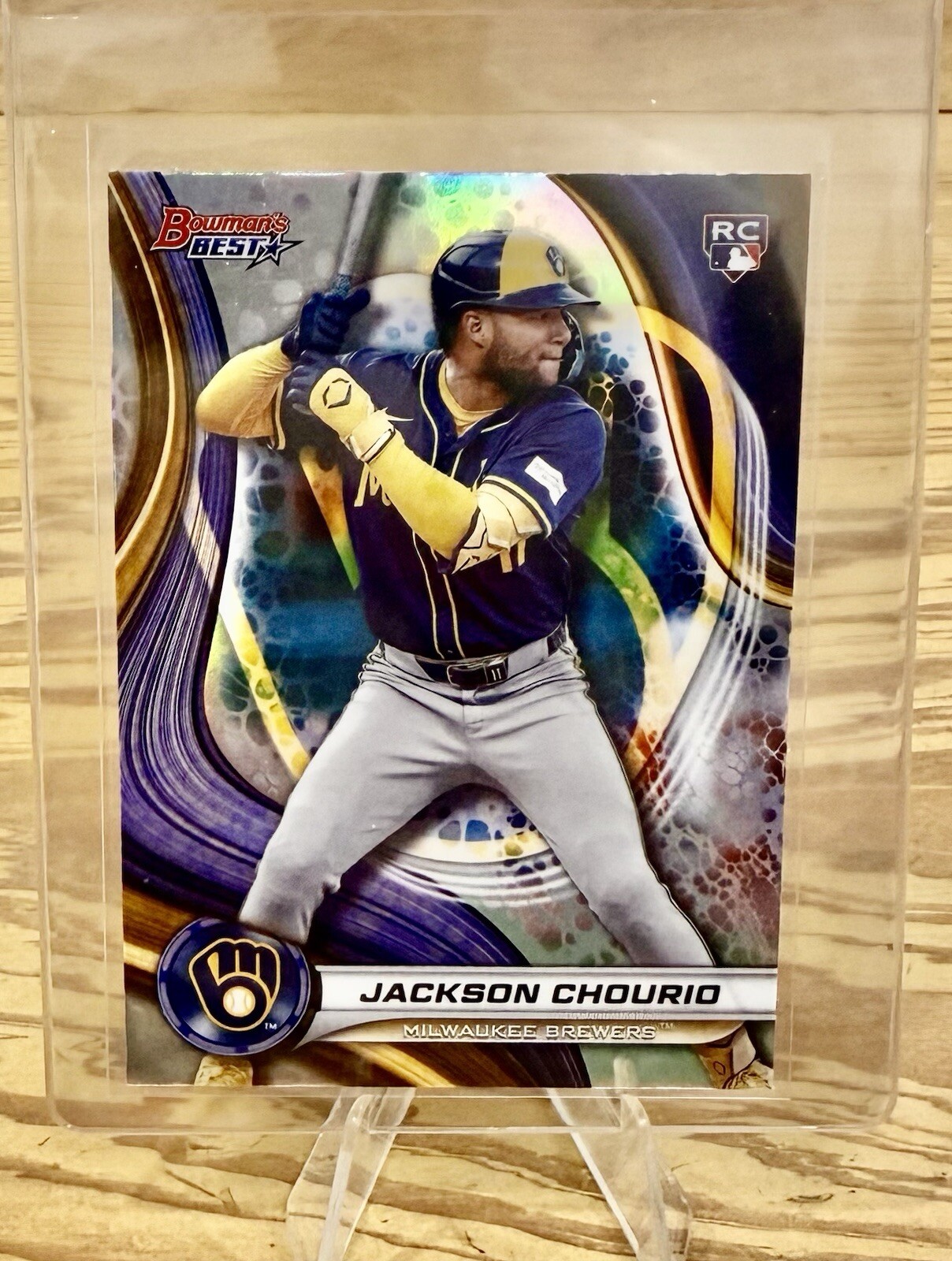 2024 Bowman's Best Jackson Chourio Refractor Rookie #38 Milwaukee Brewers