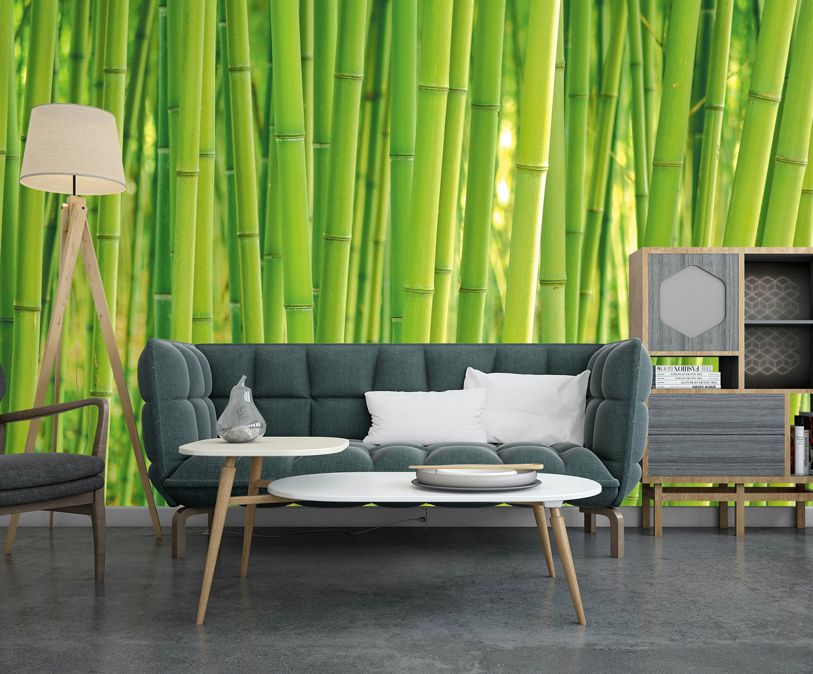 3D Fresh Bamboo Trees Self-adhesive Bedroom Sofa Background Wallpaper Wall  Mural | eBay