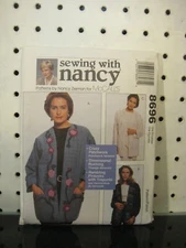 8696 Sewing with Nancy McCall's Crazy Patchwork Lined Jacket Pattern