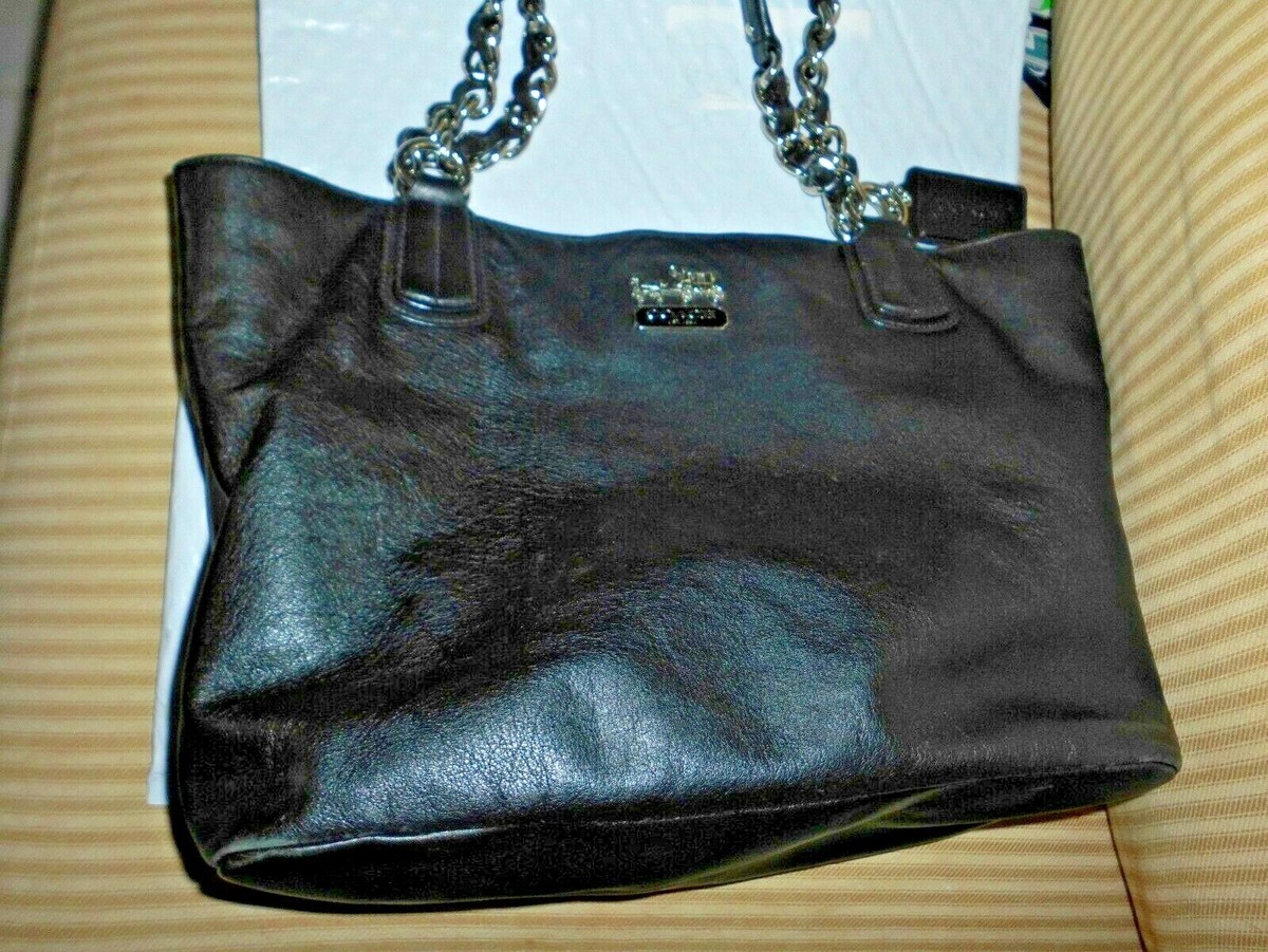 COACH チェス VTG Coach 10986 Chelsea Signature Turn Lock Satchel Medium