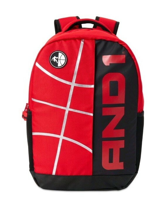 AND1 Black/Red Basketball Backpack in Paint NWT 50lbs Laptop