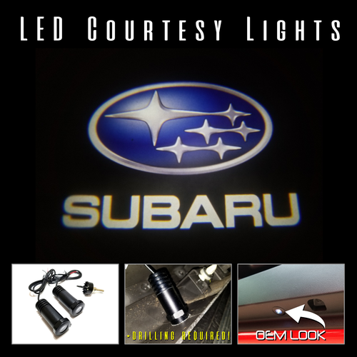 2Pc LED Courtesy Logo Door Lights Ghost 