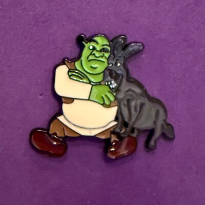 Pin, Badge, Anstecker, Shrek & Esel (Shrek & Donkey)