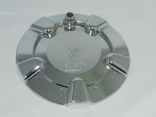 RARE AX WHEELS CHROME WHEEL RIM CENTER CAP OZ-8 N MS - Picture 3 of 3