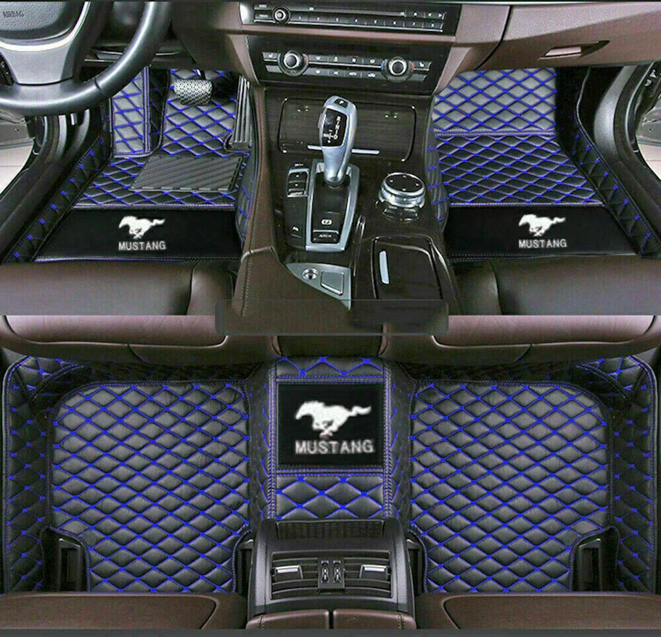 For Ford Mustang Car Floor Mats Right Hand Drive 1994-2025 Auto Liner Waterproof Foto 2 de 4