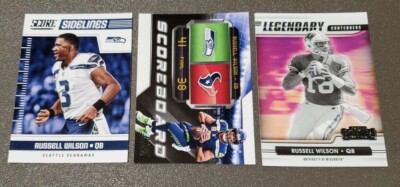 Russell Wilson (3) Card Insert Lot Seattle Seahawks Star
