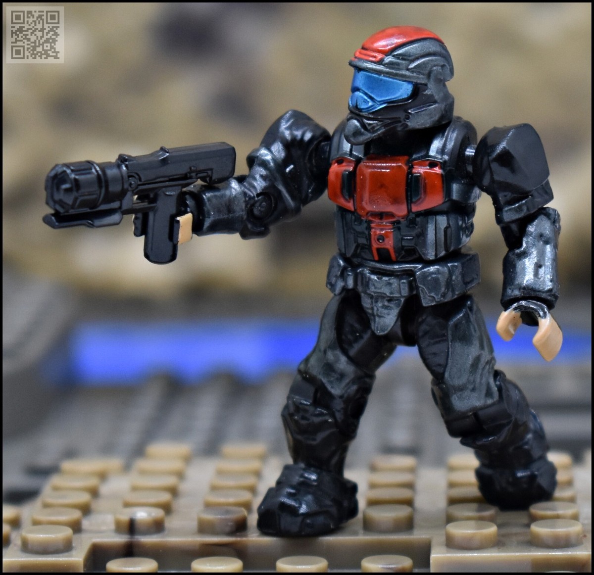 Halo HALO MEGA BLOKS UNSC RED ODST COVERT OPS SPECIALIST MINI