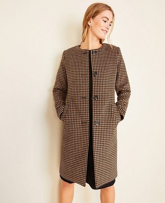 ann taylor houndstooth jacket