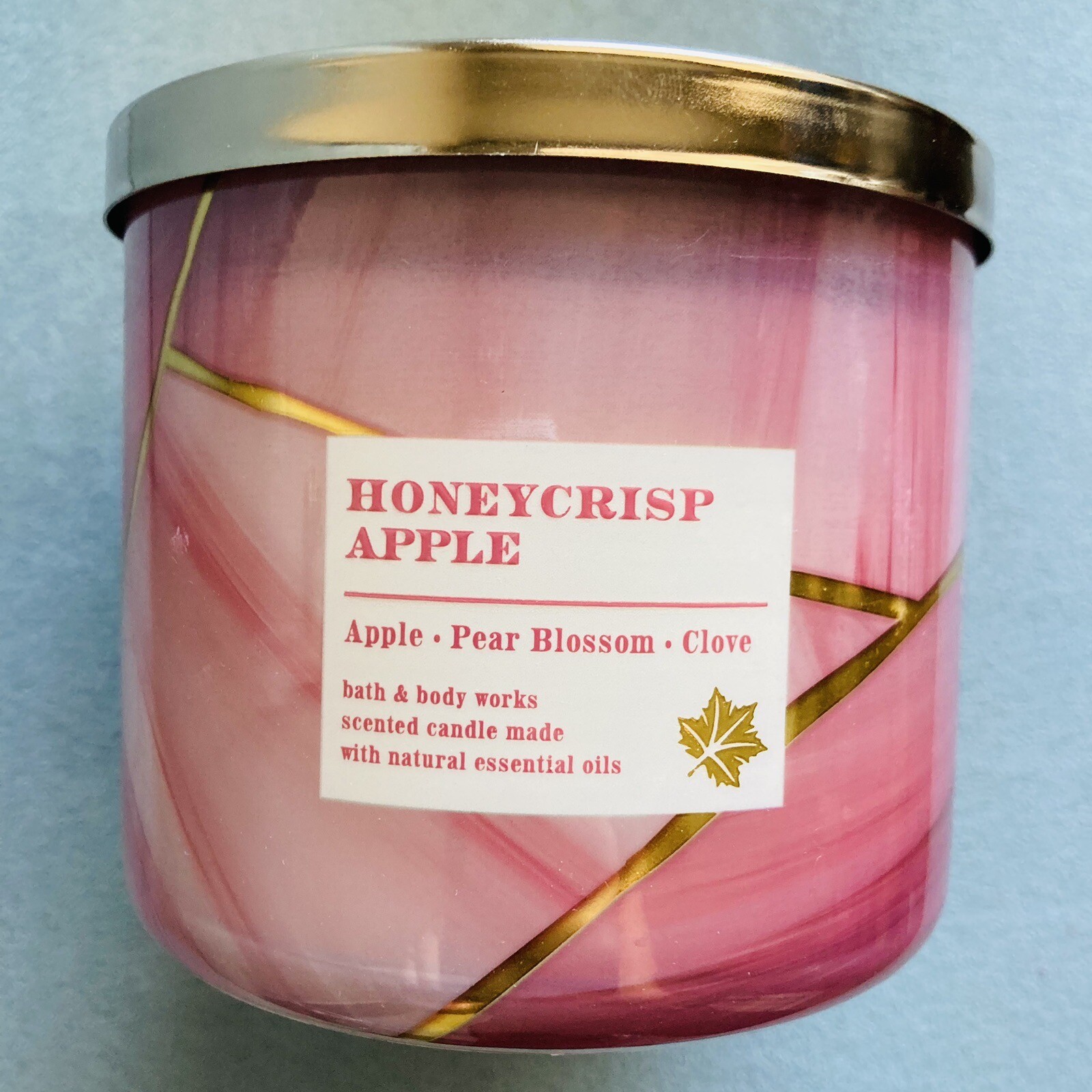 NEW Bath & Body Works HONEYCRISP APPLE 3 Wick Candle Large 14.5 oz eBay