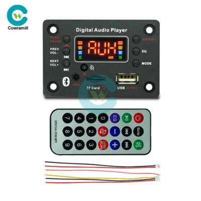 DC7-20V 2*40W Bluetooth Digital Audio Player MP3 Decoder / Power Amplifier Board